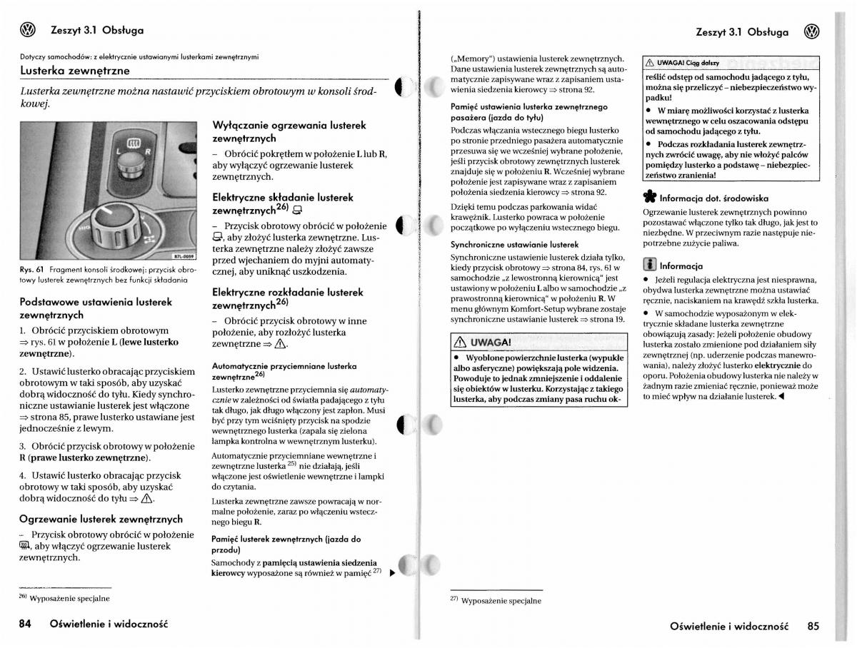 VW Touareg I 1 instrukcja / page 72