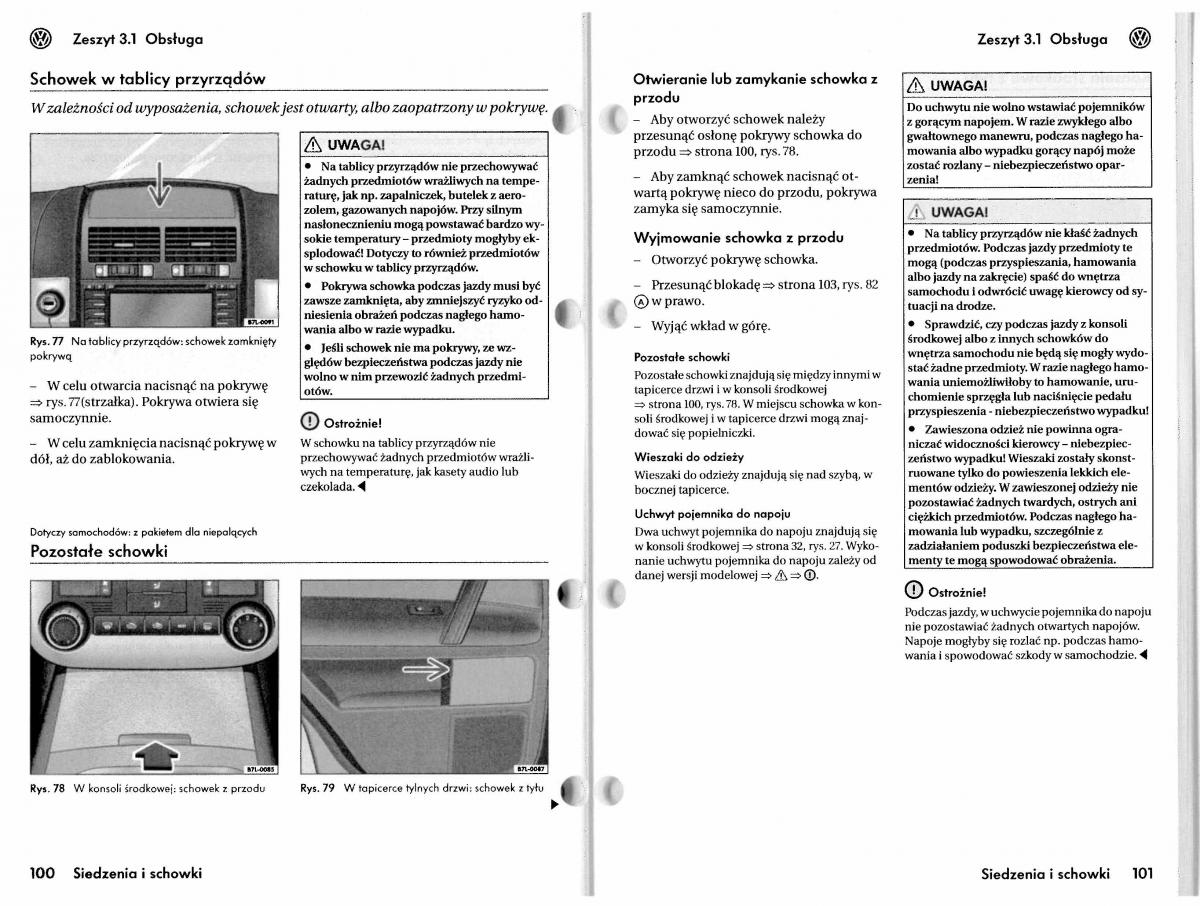 VW Touareg I 1 instrukcja / page 80