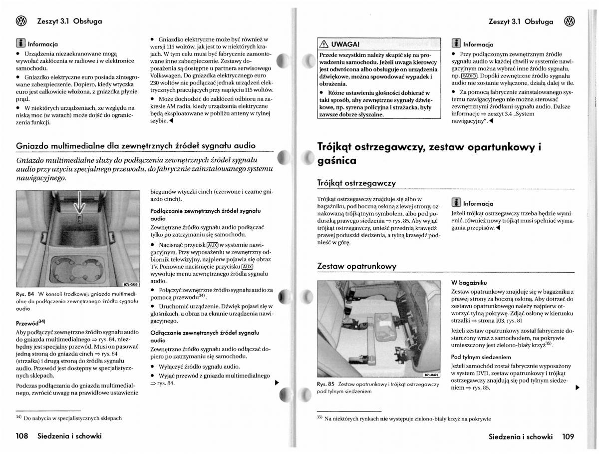 VW Touareg I 1 instrukcja / page 84