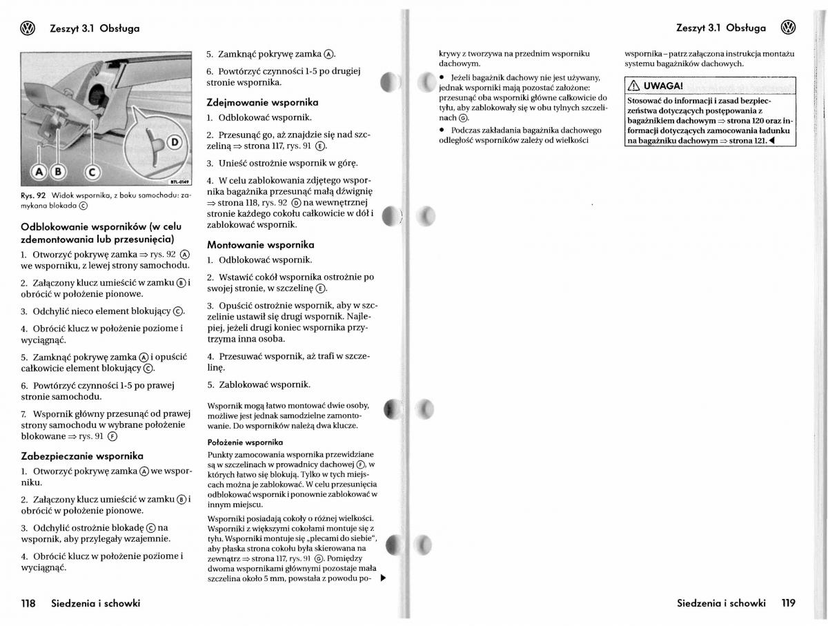 VW Touareg I 1 instrukcja obslugi / page 89