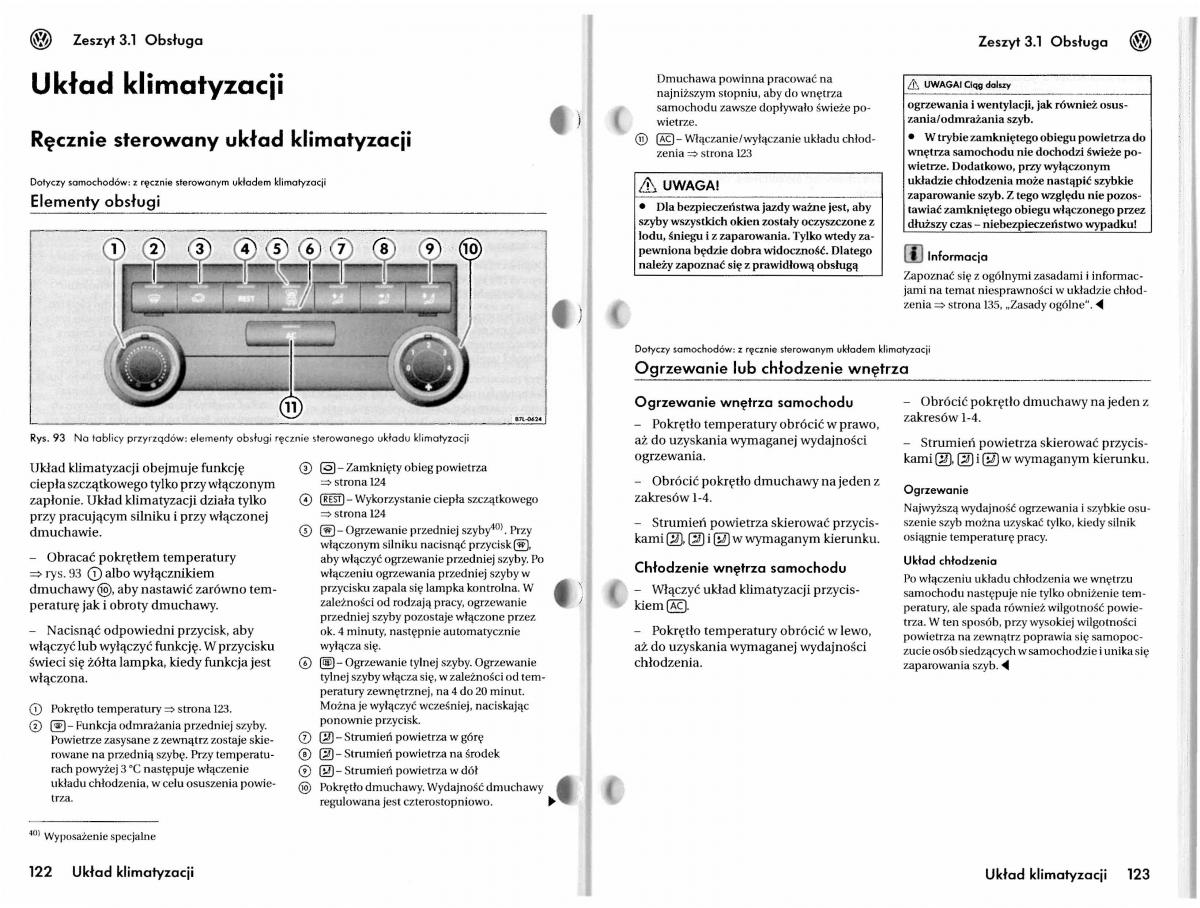 VW Touareg I 1 instrukcja / page 91