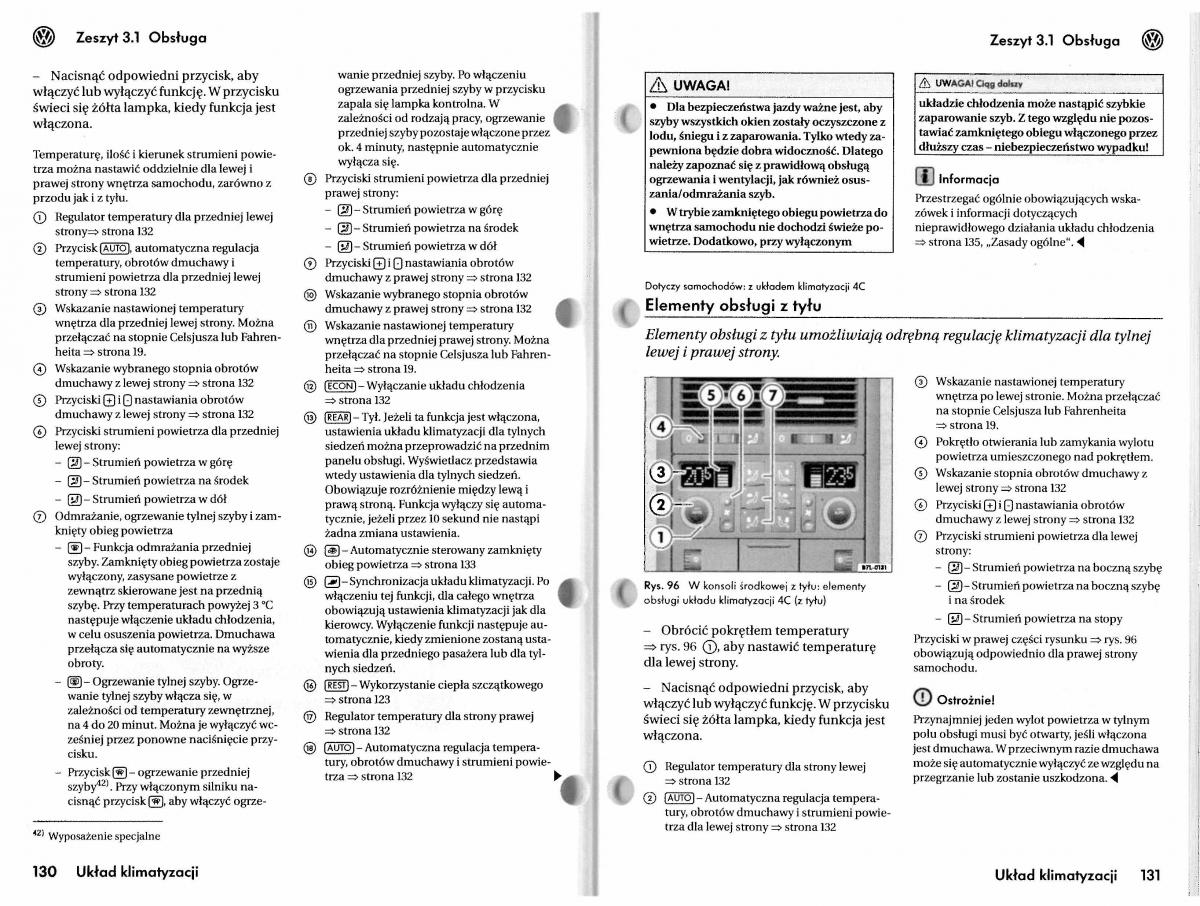 VW Touareg I 1 instrukcja / page 95