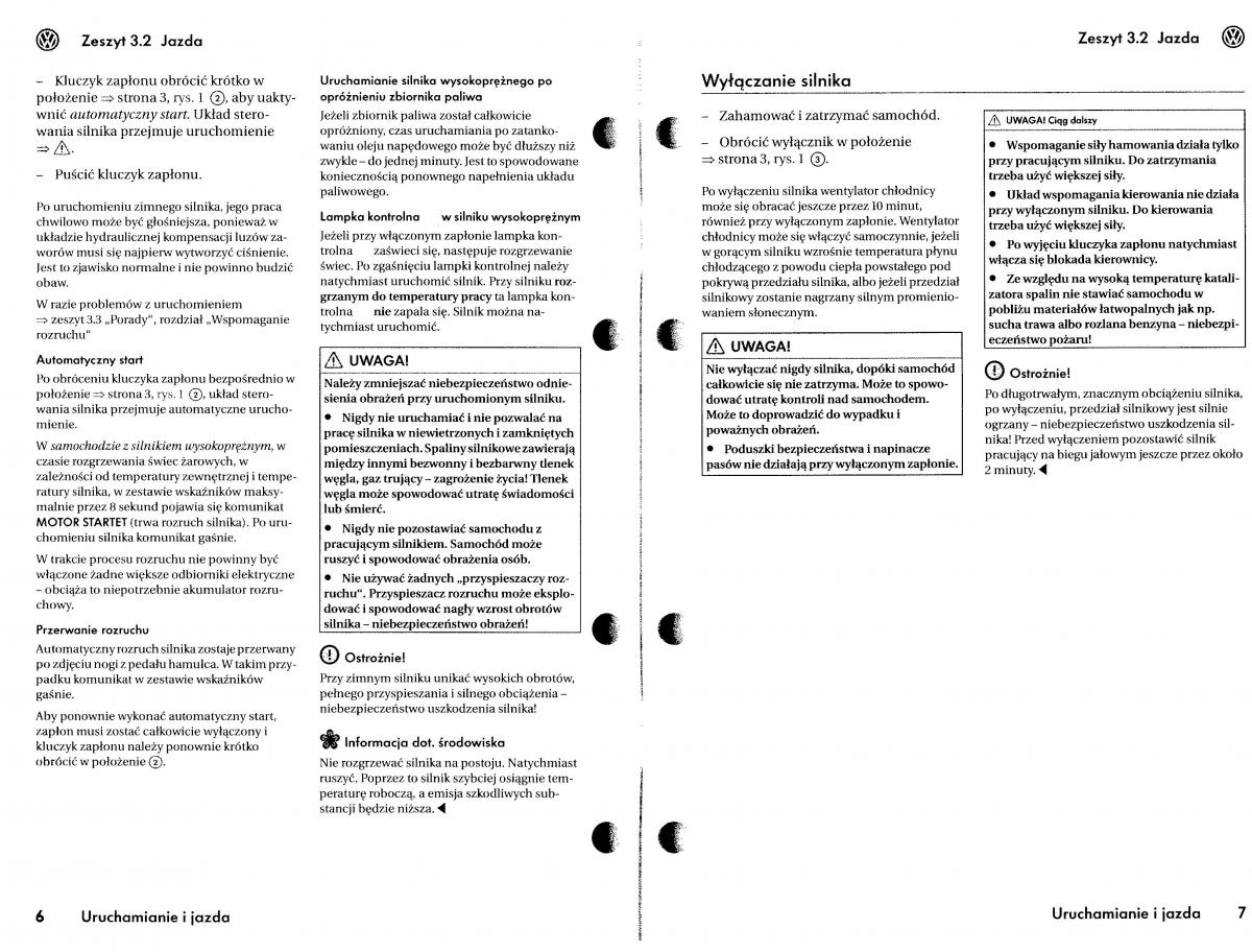 VW Touareg I 1 instrukcja / page 110