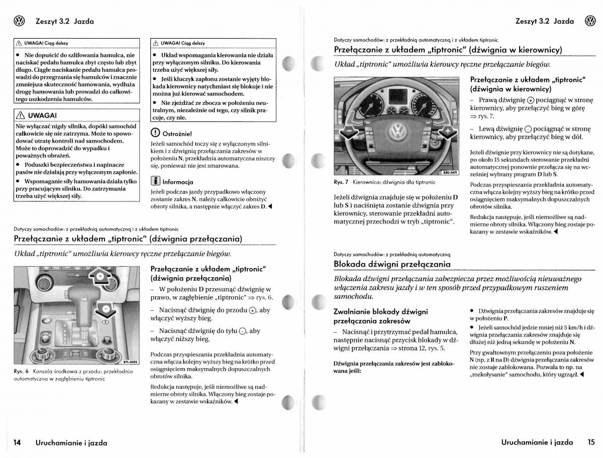 VW Touareg I 1 instrukcja / page 114