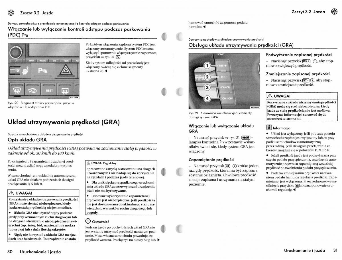 VW Touareg I 1 instrukcja / page 122