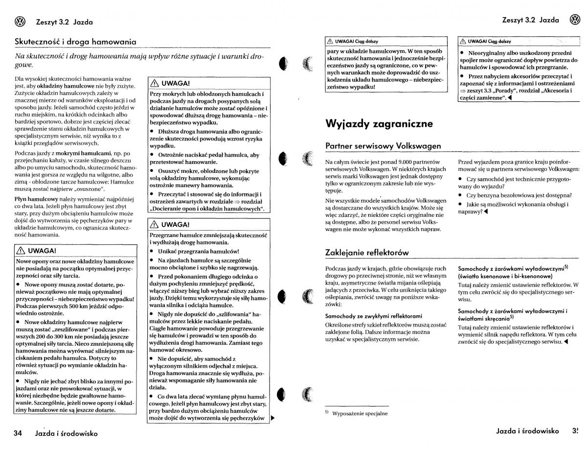 VW Touareg I 1 instrukcja / page 124