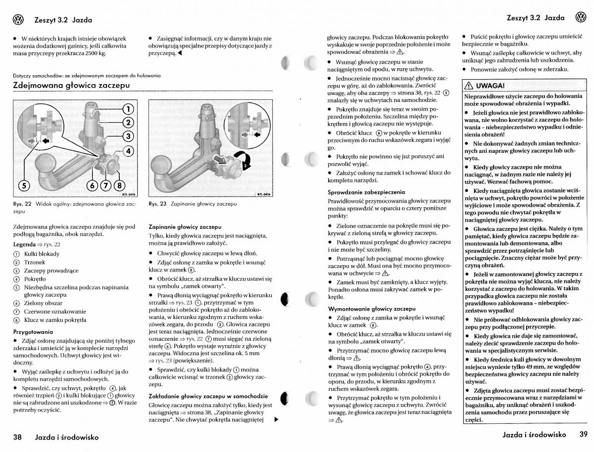 VW Touareg I 1 instrukcja / page 126