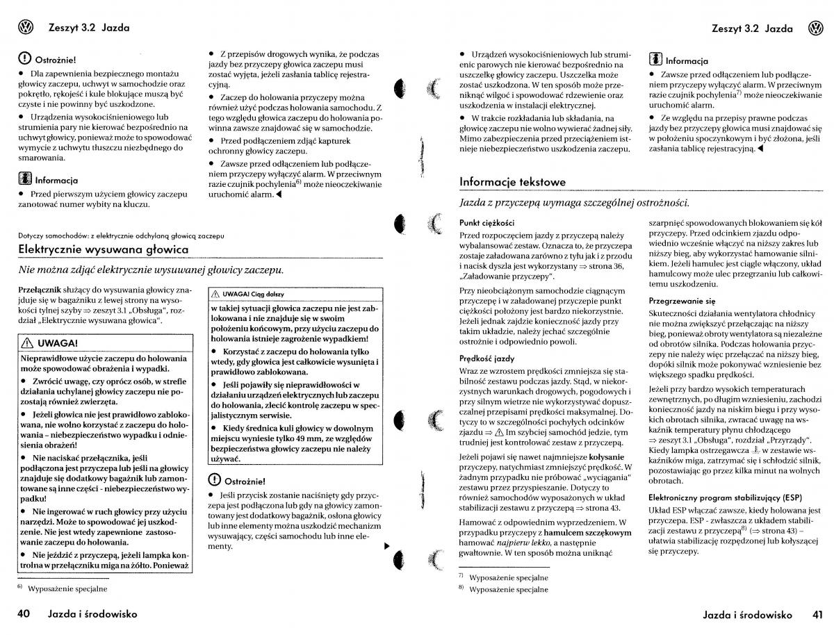 VW Touareg I 1 instrukcja / page 127