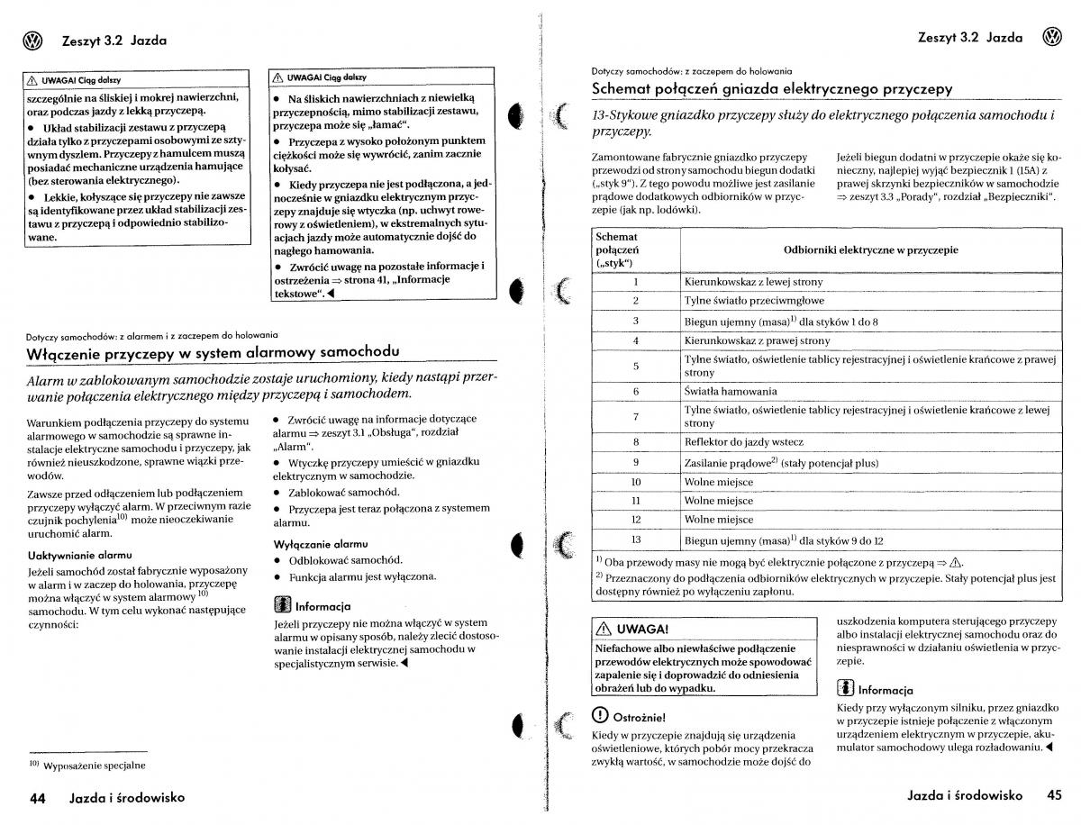 VW Touareg I 1 instrukcja / page 129