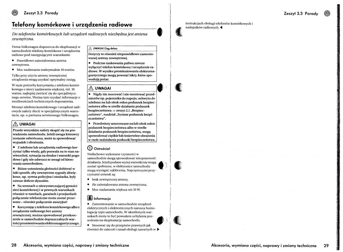 VW Touareg I 1 instrukcja / page 163