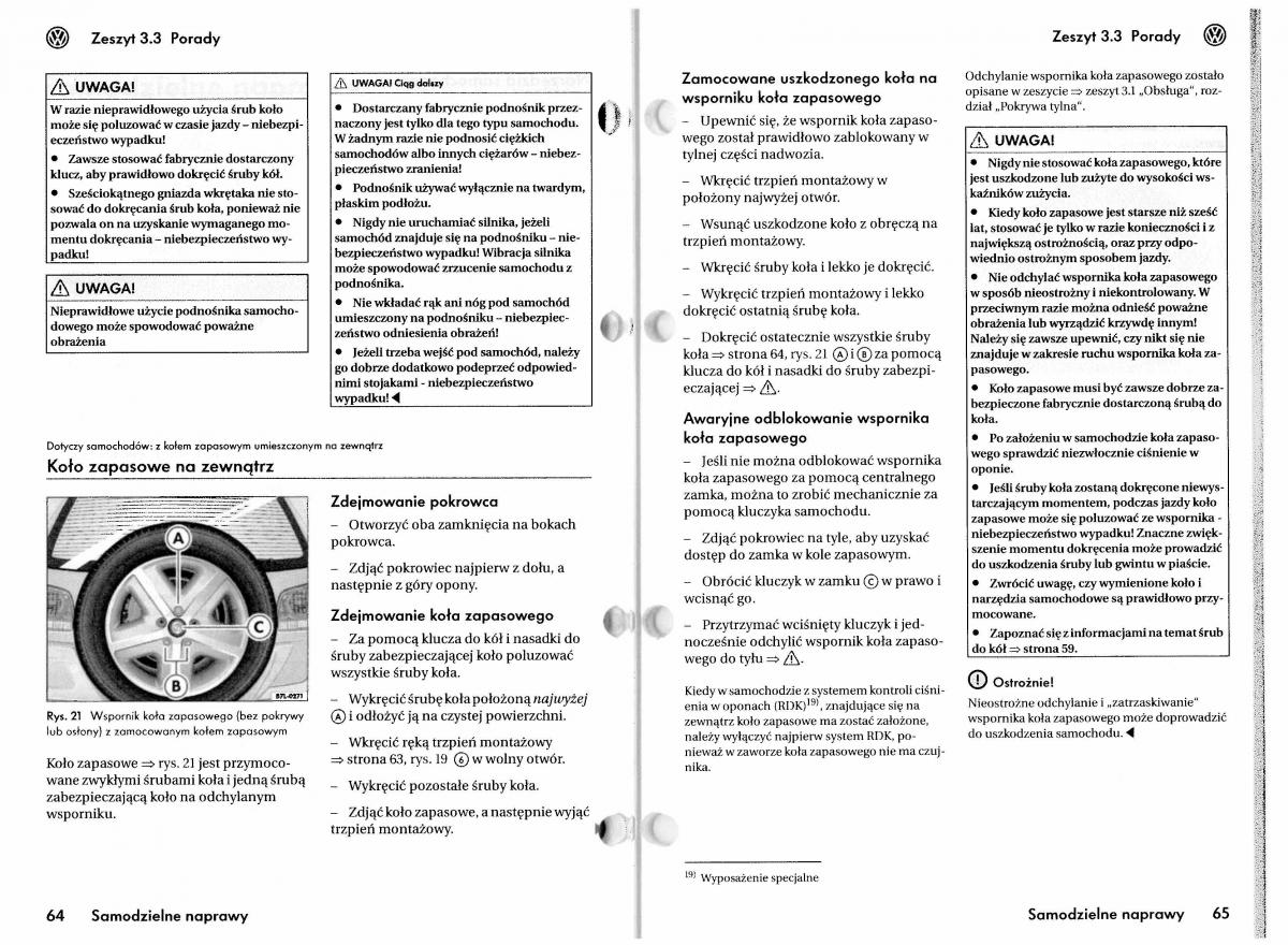 VW Touareg I 1 instrukcja obslugi / page 181