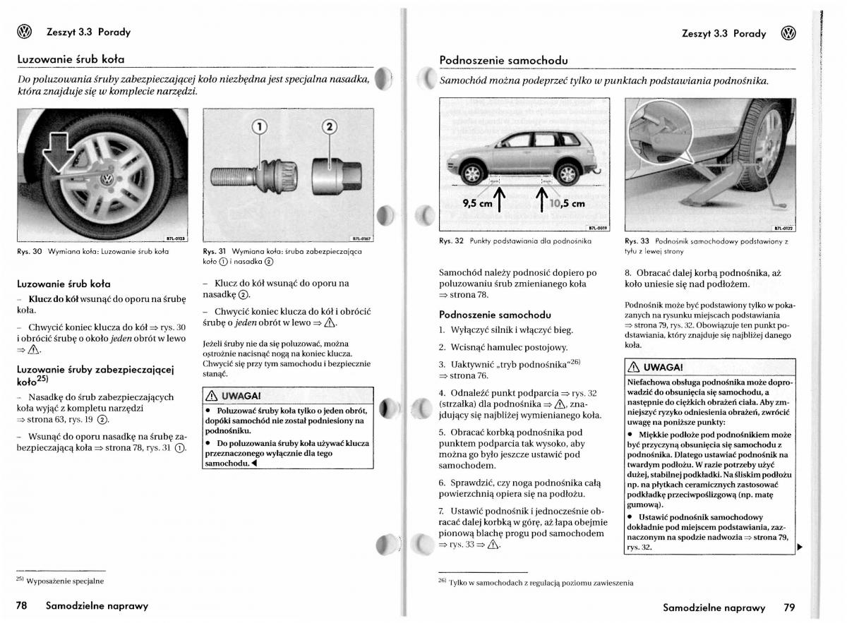 VW Touareg I 1 instrukcja / page 188