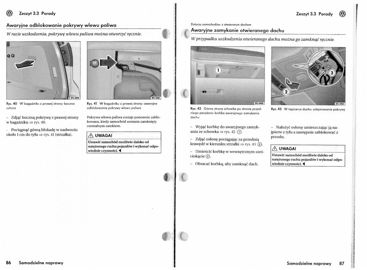 VW Touareg I 1 instrukcja / page 192