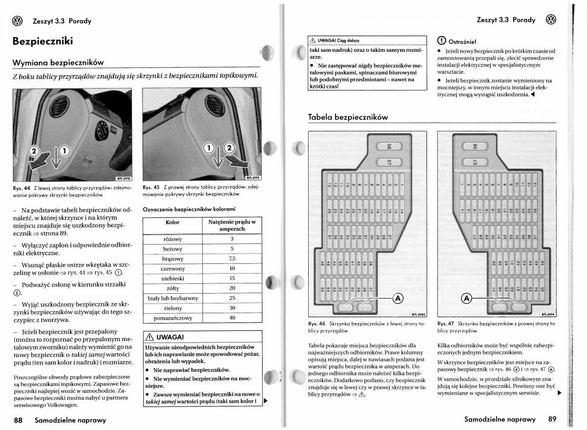 VW Touareg I 1 instrukcja / page 193