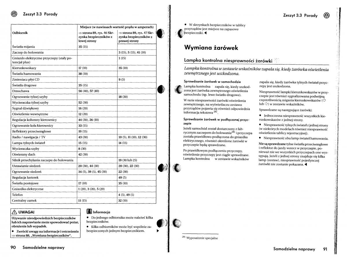 VW Touareg I 1 instrukcja obslugi / page 194