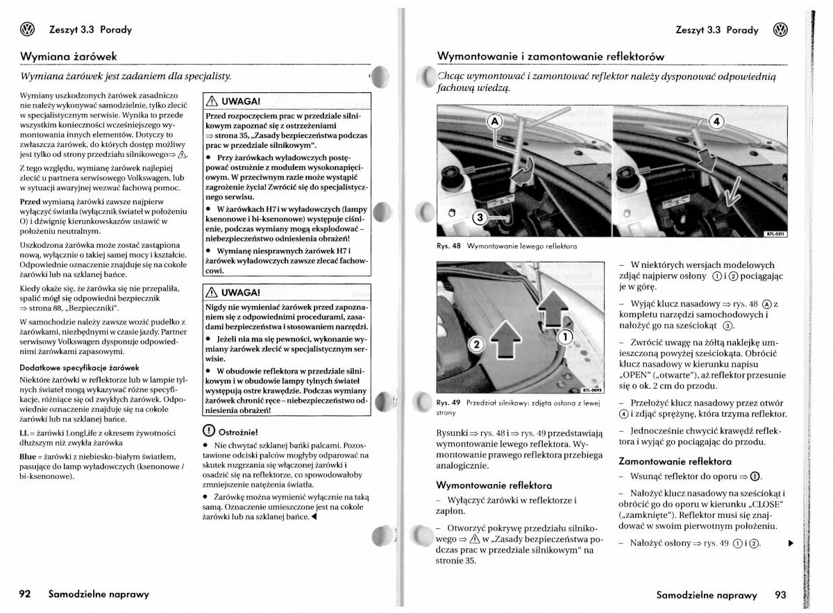 VW Touareg I 1 instrukcja / page 195