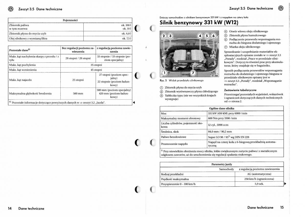 VW Touareg I 1 instrukcja obslugi / page 213