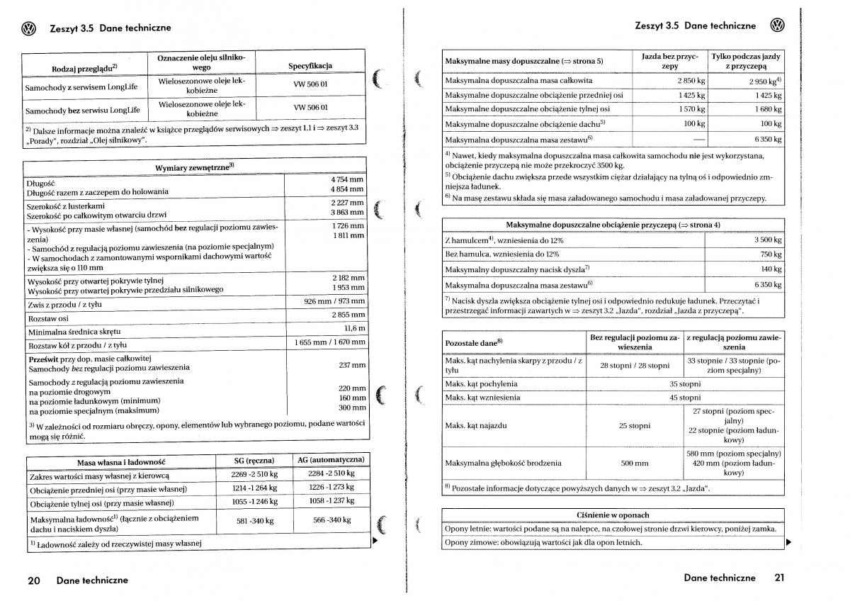 VW Touareg I 1 instrukcja obslugi / page 216