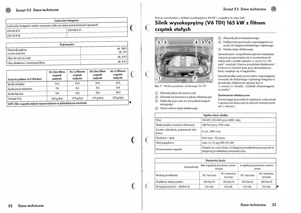 VW Touareg I 1 instrukcja obslugi / page 217