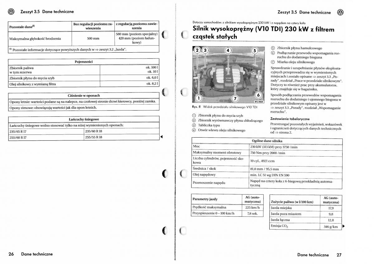 VW Touareg I 1 instrukcja / page 219