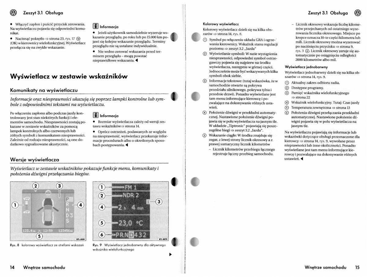 VW Touareg I 1 instrukcja / page 37