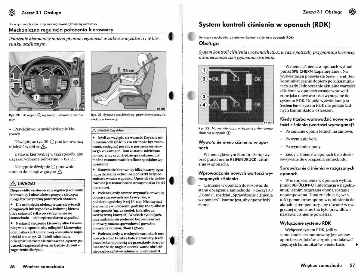 VW Touareg I 1 instrukcja / page 43