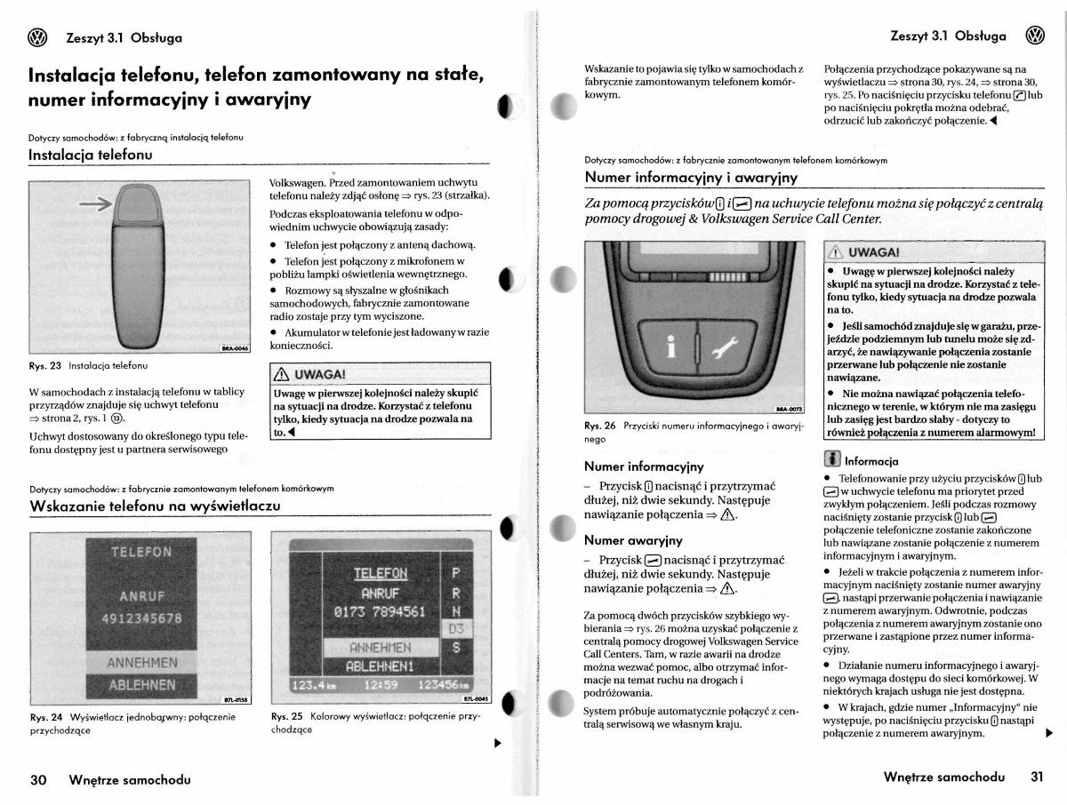 VW Touareg I 1 instrukcja / page 45