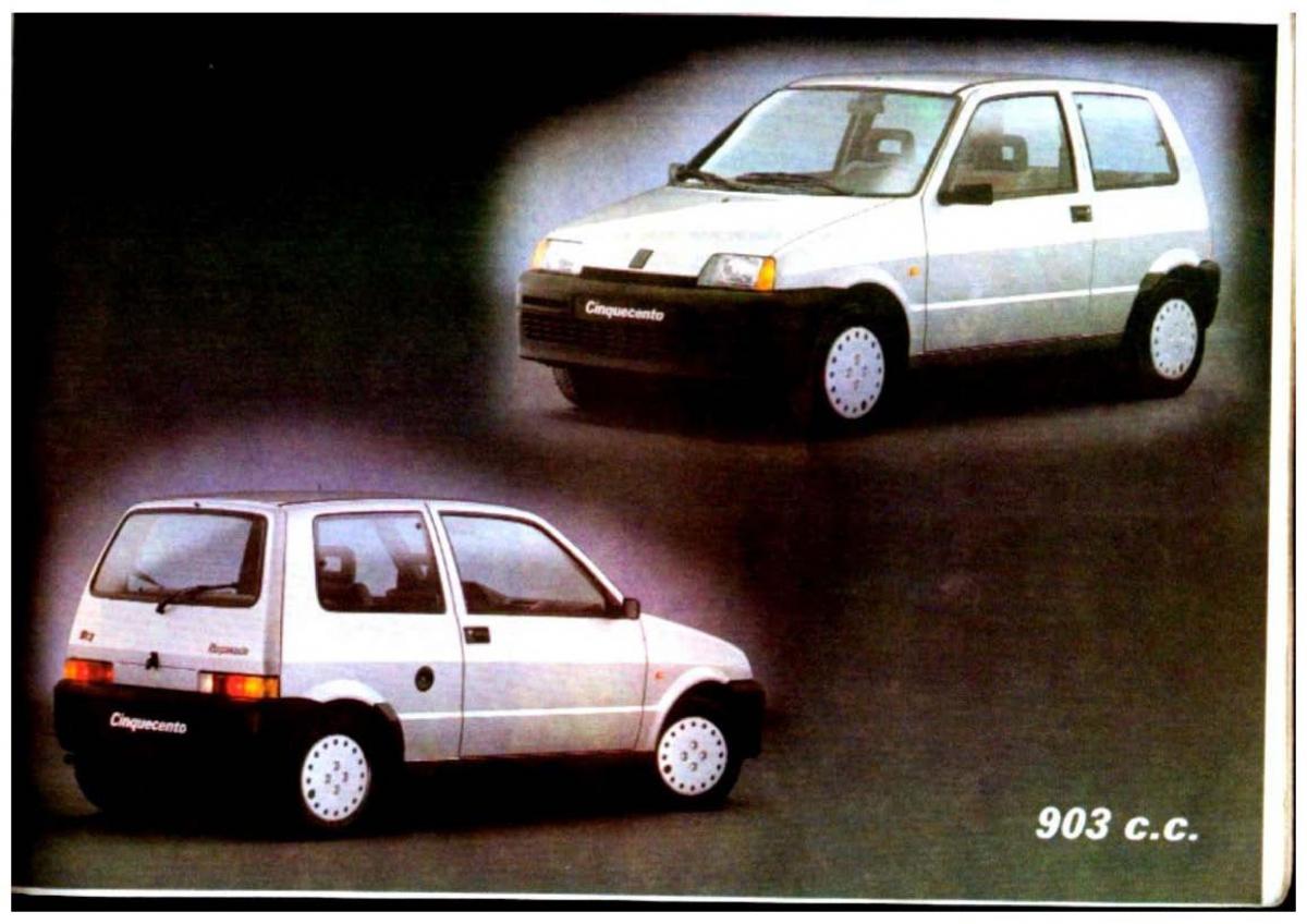 Fiat Cinquecento instrukcja obslugi / page 6