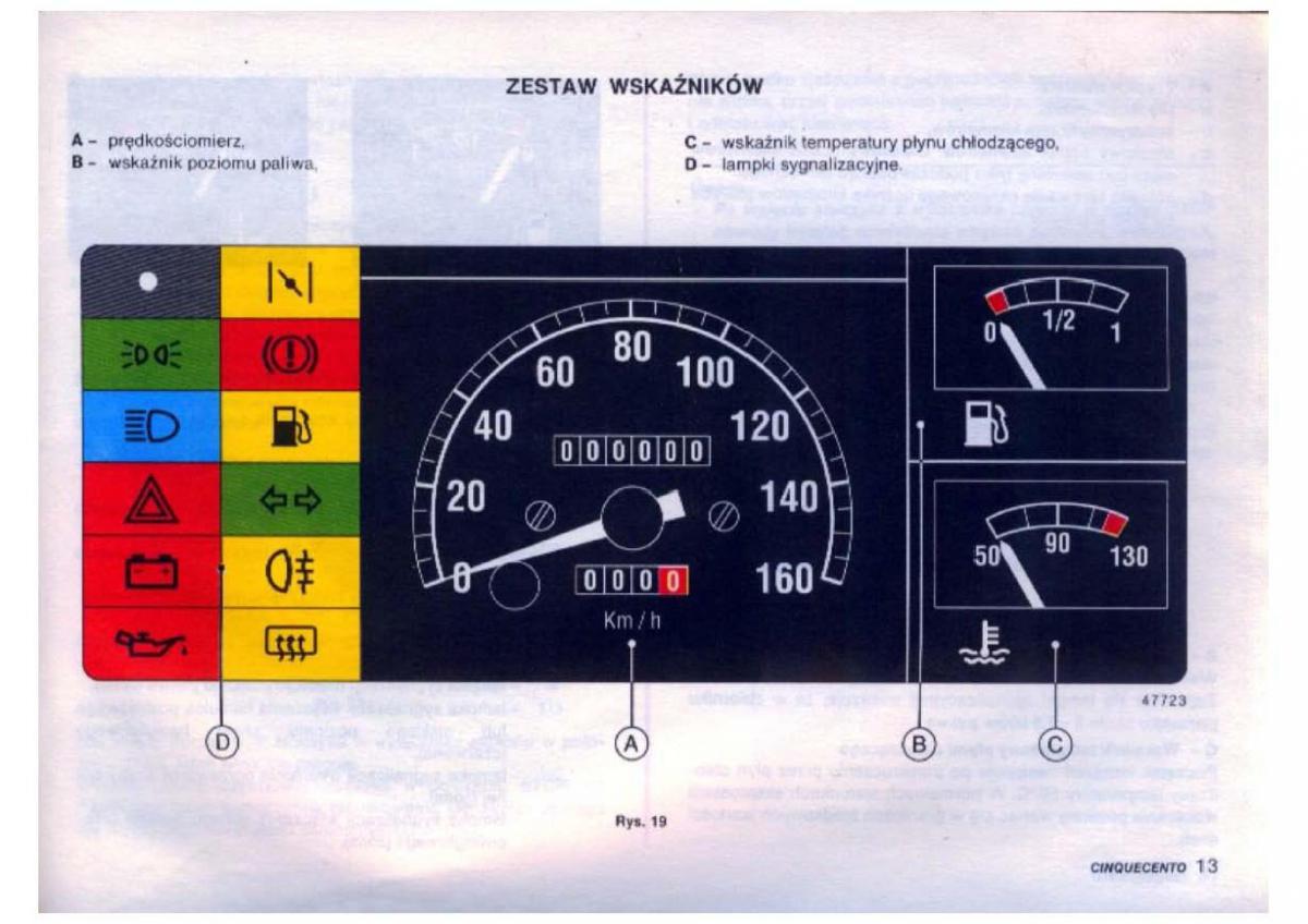 Fiat Cinquecento instrukcja obslugi / page 15