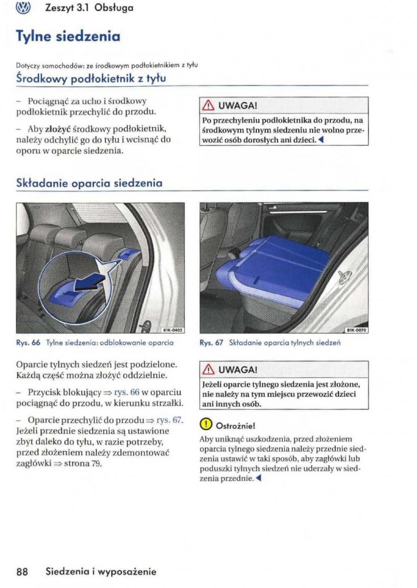 VW Golf V 5 Rabbit instrukcja obslugi / page 90