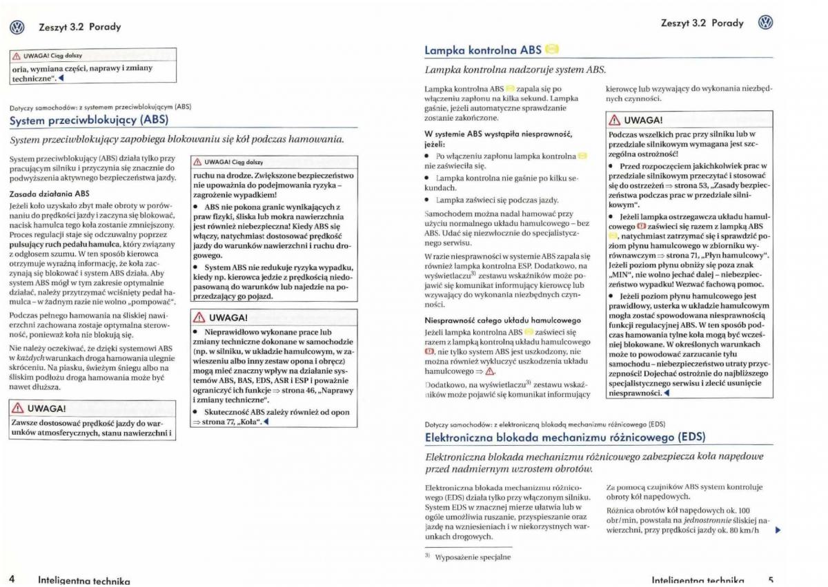 VW Golf V 5 Rabbit instrukcja obslugi / page 159