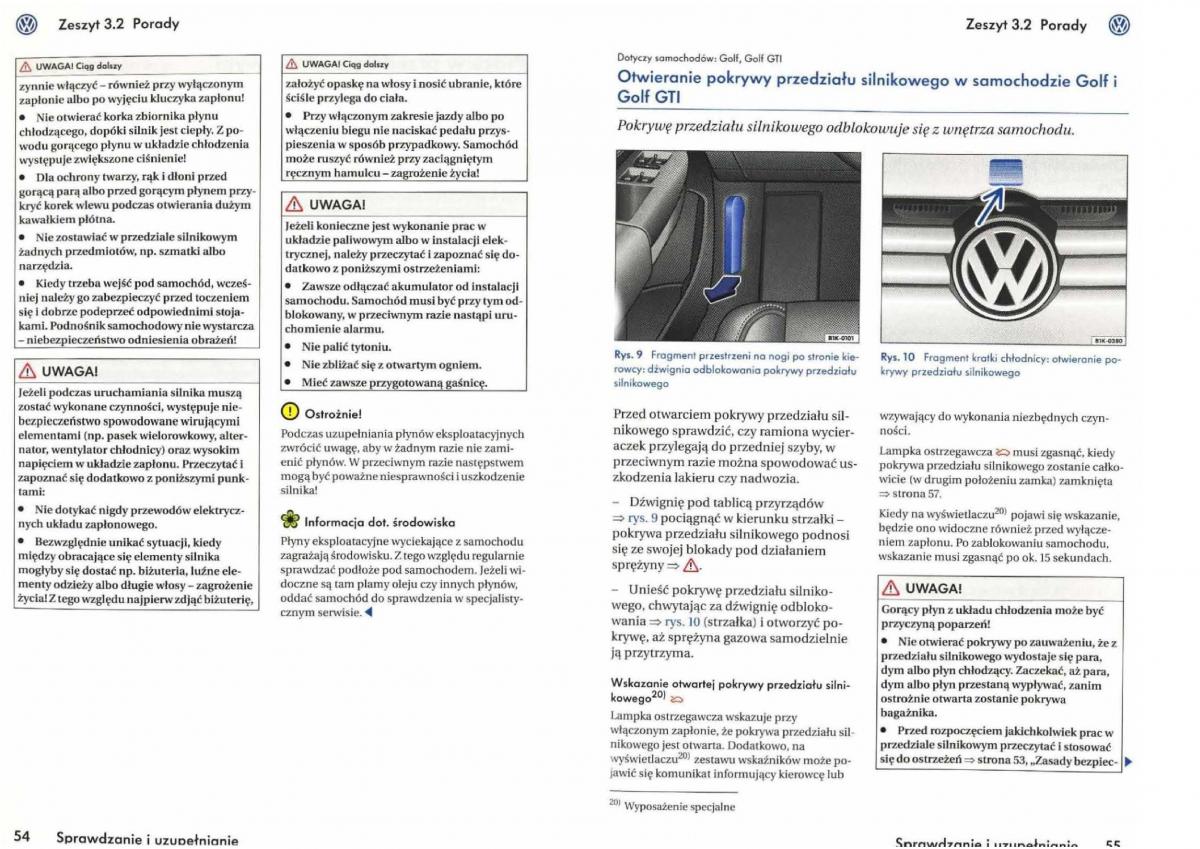 VW Golf V 5 Rabbit instrukcja obslugi / page 184