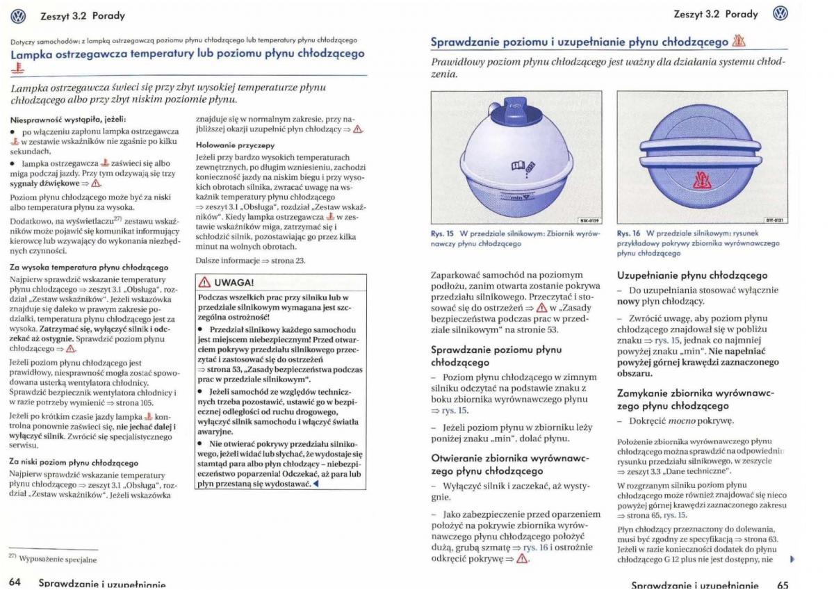 VW Golf V 5 Rabbit instrukcja obslugi / page 189