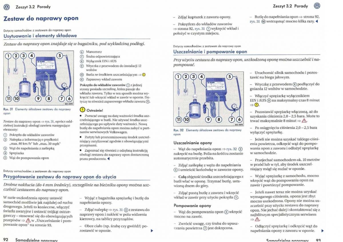 VW Golf V 5 Rabbit instrukcja obslugi / page 203