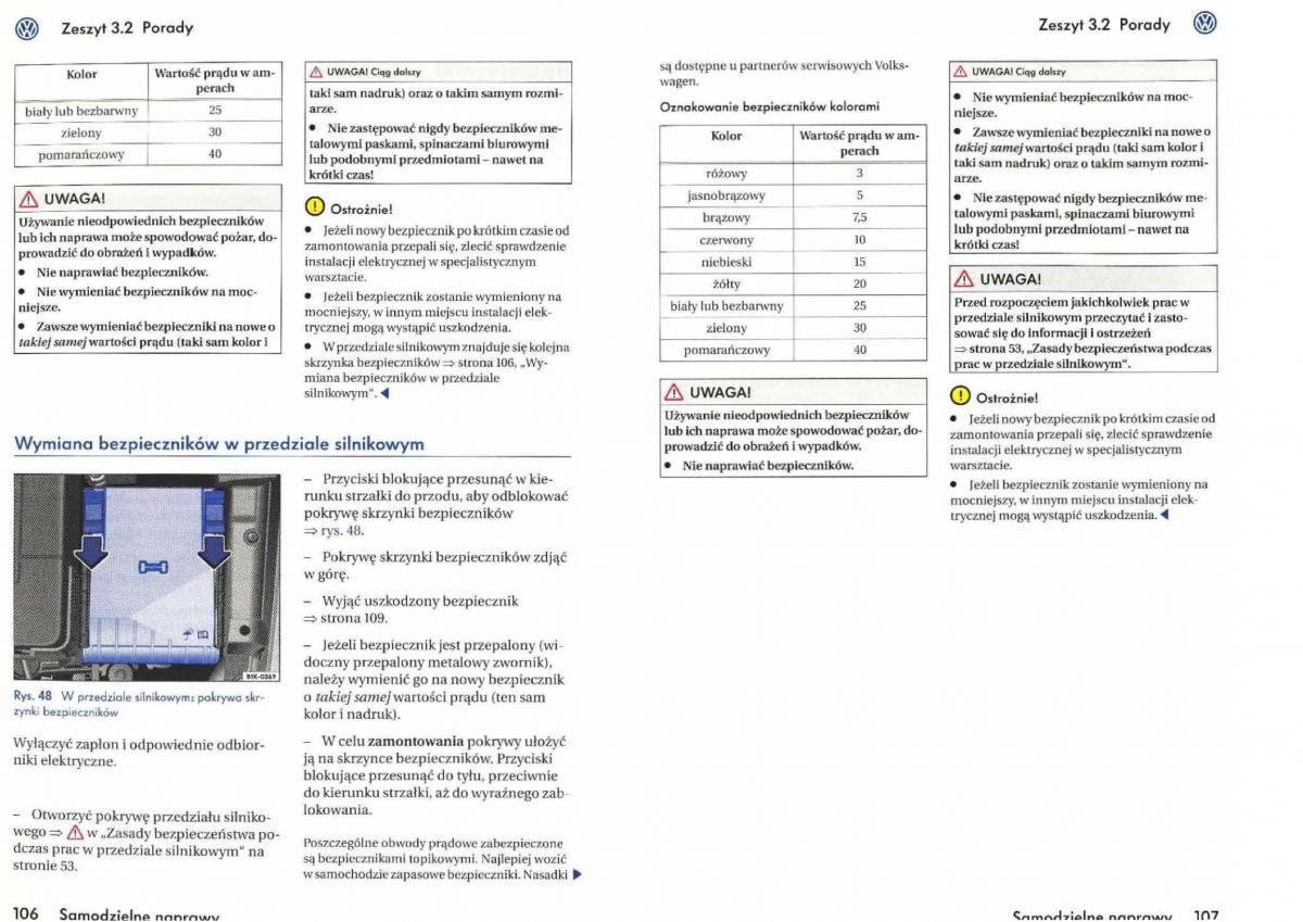 VW Golf V 5 Rabbit instrukcja obslugi / page 210