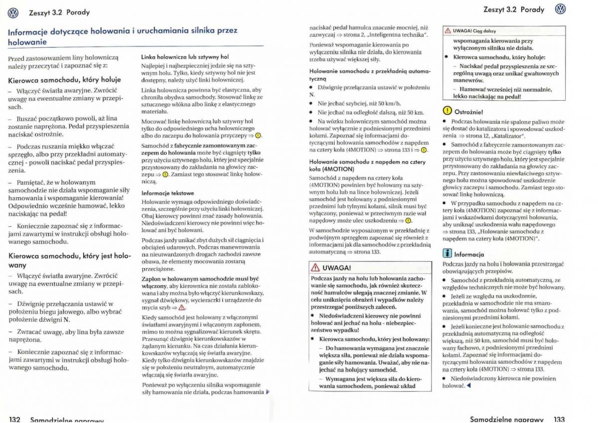 VW Golf V 5 Rabbit instrukcja obslugi / page 222