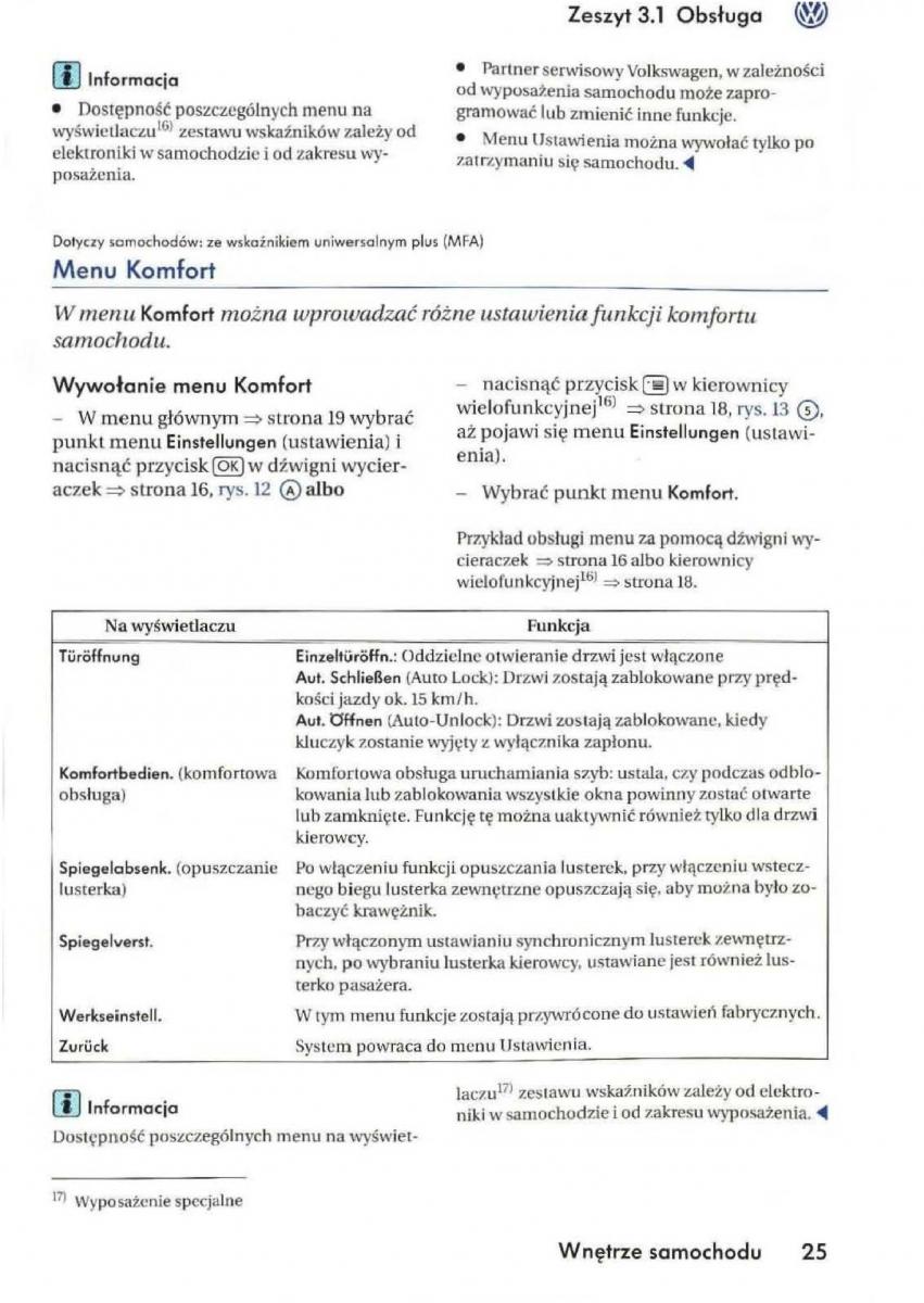 manual VW Golf V VW Golf V 5 Rabbit instrukcja / page 27