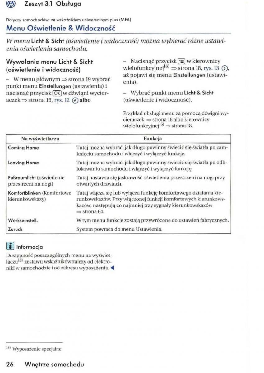 VW Golf V 5 Rabbit instrukcja obslugi / page 28