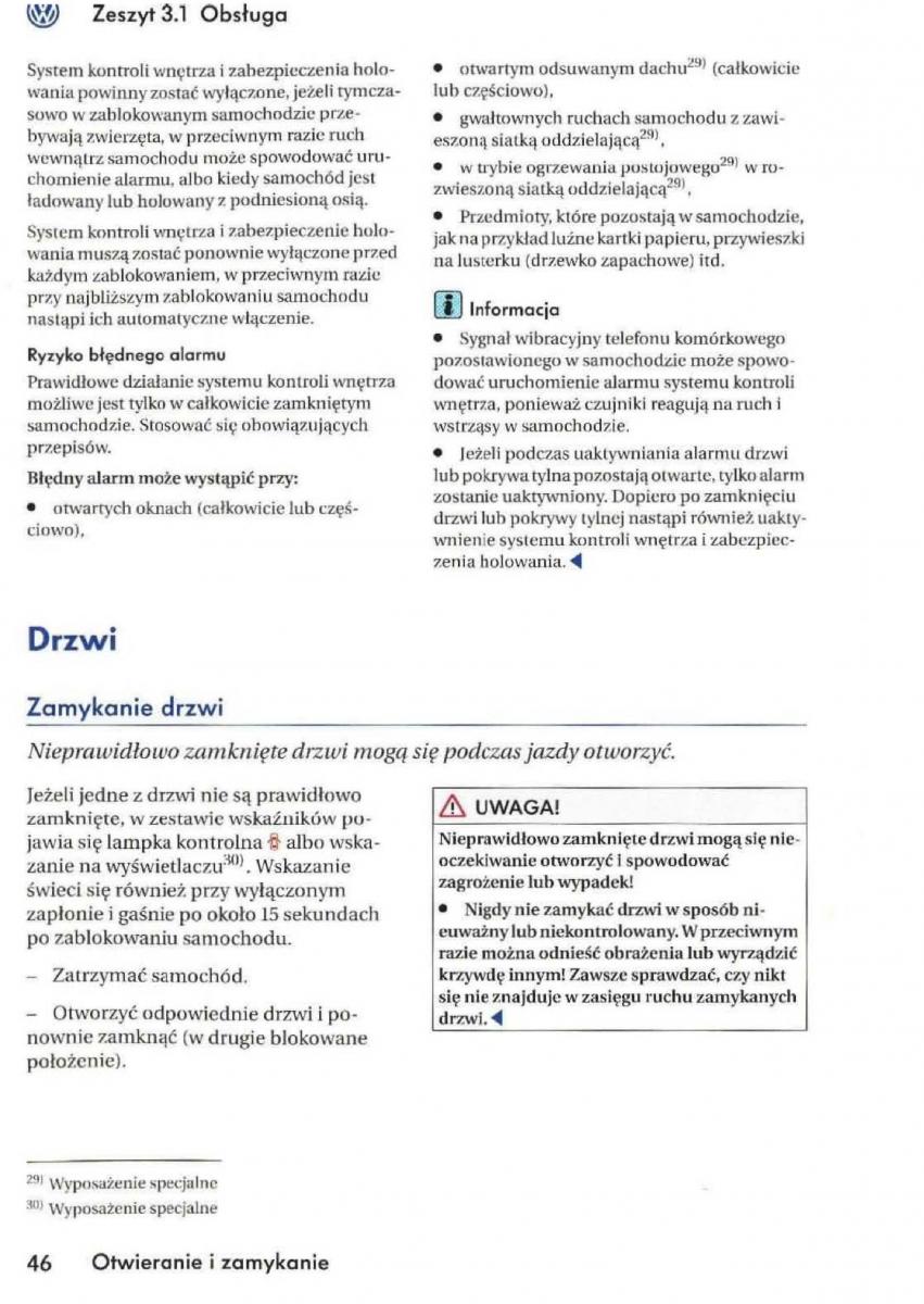 VW Golf V 5 Rabbit instrukcja obslugi / page 48