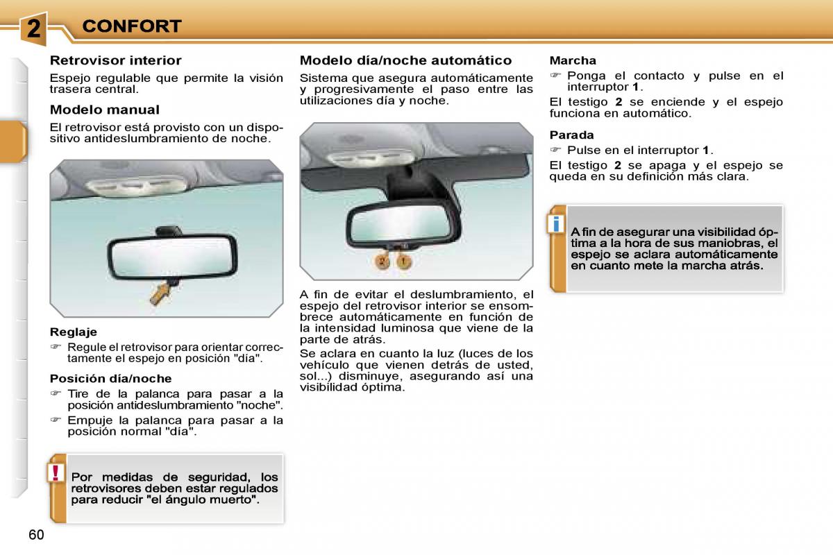 Peugeot 207 manual del propietario / page 58