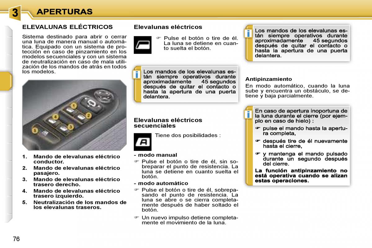 Peugeot 207 manual del propietario / page 79