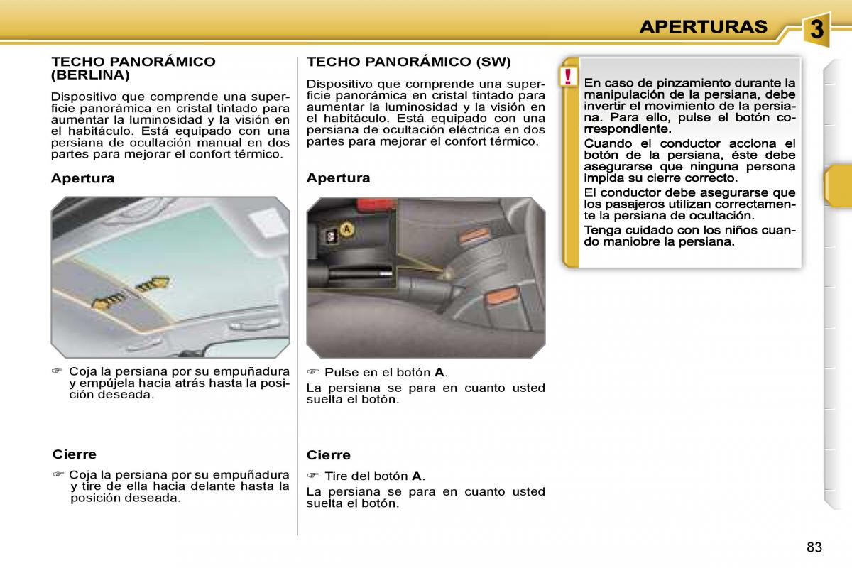 Peugeot 207 manual del propietario / page 88