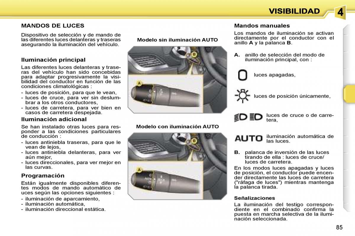 Peugeot 207 manual del propietario / page 90