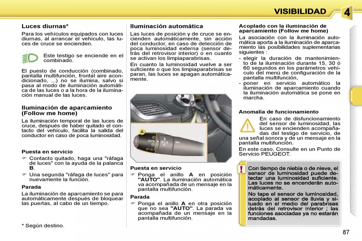 Peugeot 207 manual del propietario / page 92