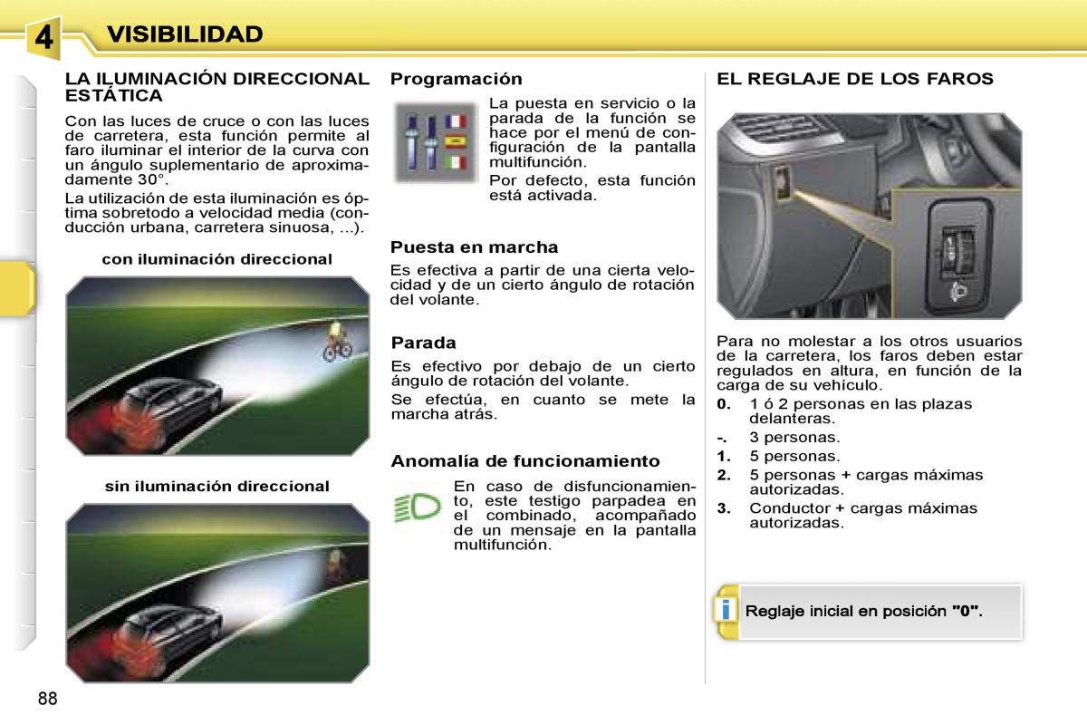 Peugeot 207 manual del propietario / page 94