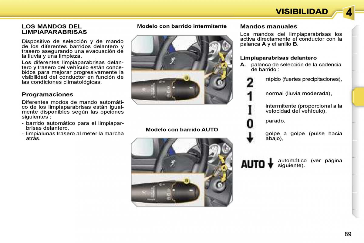 Peugeot 207 manual del propietario / page 95