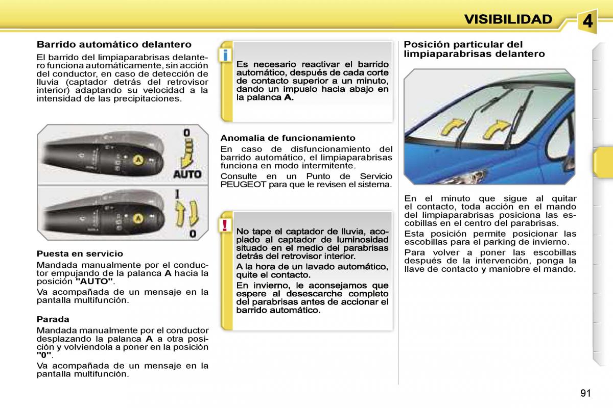 Peugeot 207 manual del propietario / page 97