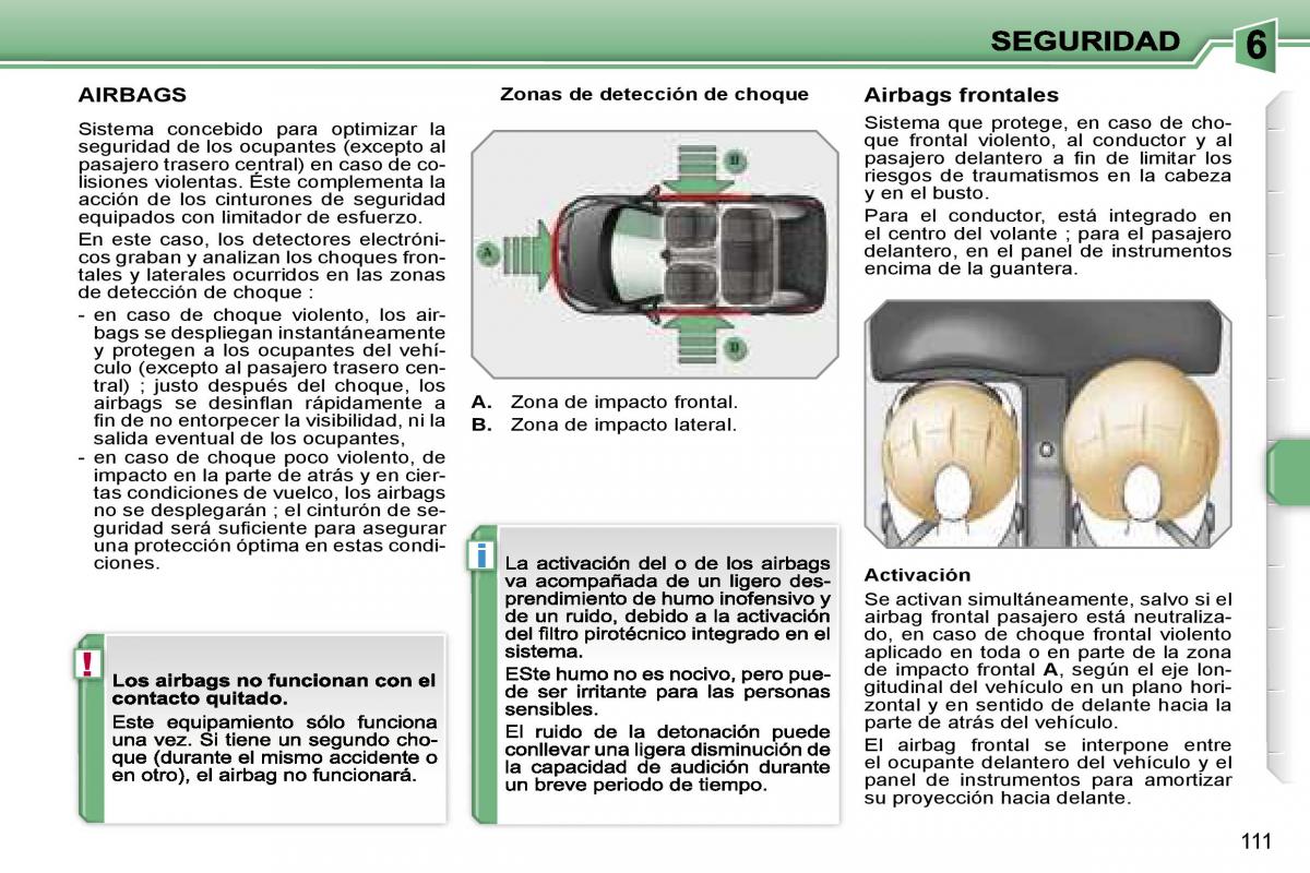 Peugeot 207 manual del propietario / page 117