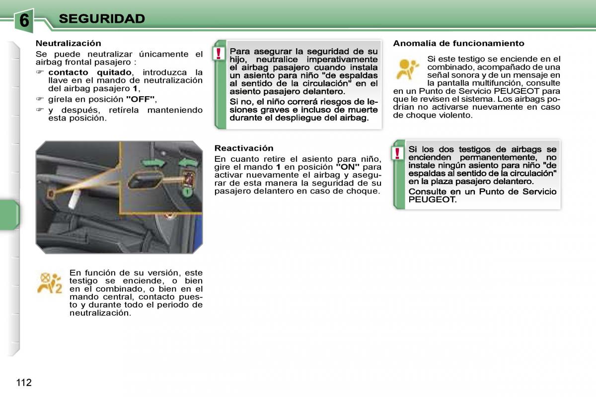 Peugeot 207 manual del propietario / page 118