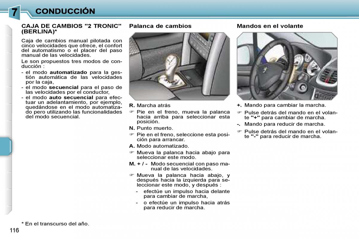 Peugeot 207 manual del propietario / page 122